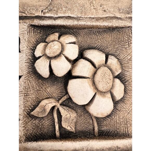 Plaque Vintage -A Best Friend Is a Sister- Hand Cast Stone 11x6x1 - Picture 5 of 7